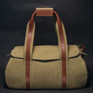 Canvas and Galuchat/ Stingray Leather Bag