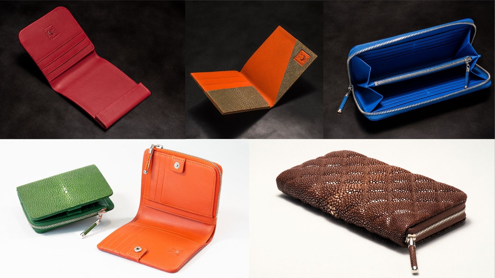 AKNAS Galuchat Shagreen Wallets